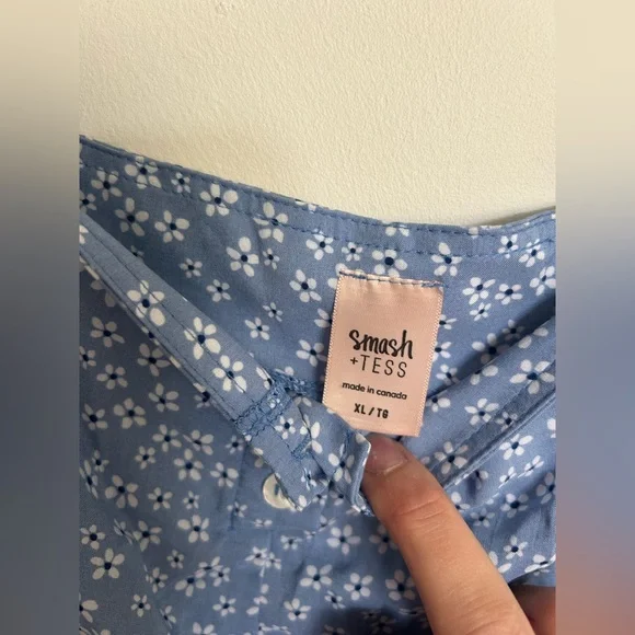 Blue Floral Jumpsuit - Picture 2 of 7